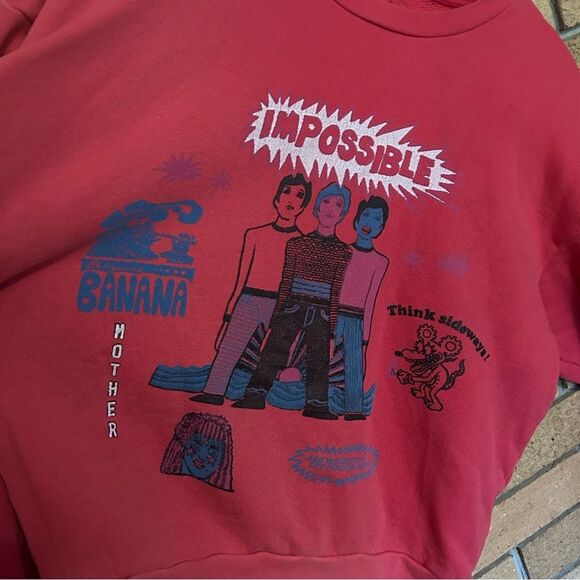 Mother Drop Square Stargazer Cotton Graphic Sweatshirt in Think Sideways Size XS - Picture 4 of 9